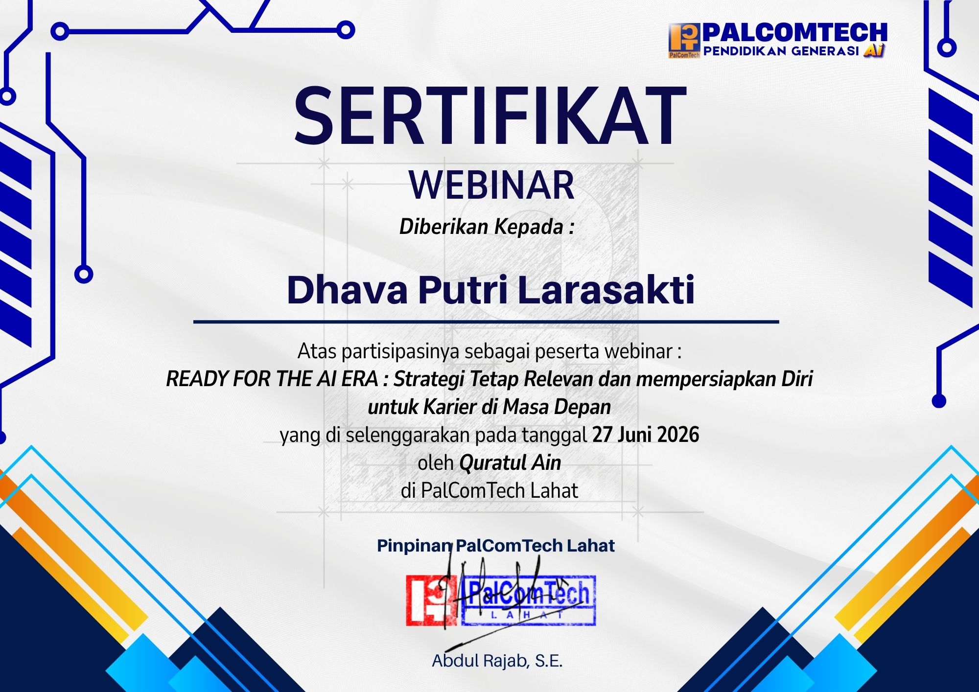 Sertifikat 1
